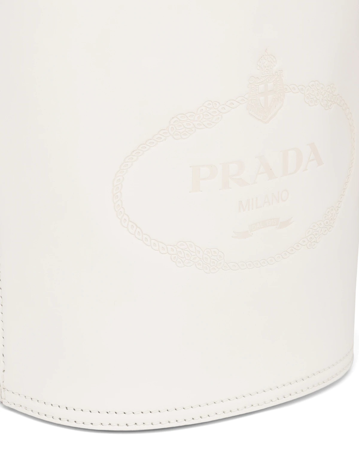 Leather Prada Tambour Bucket Bag - 6