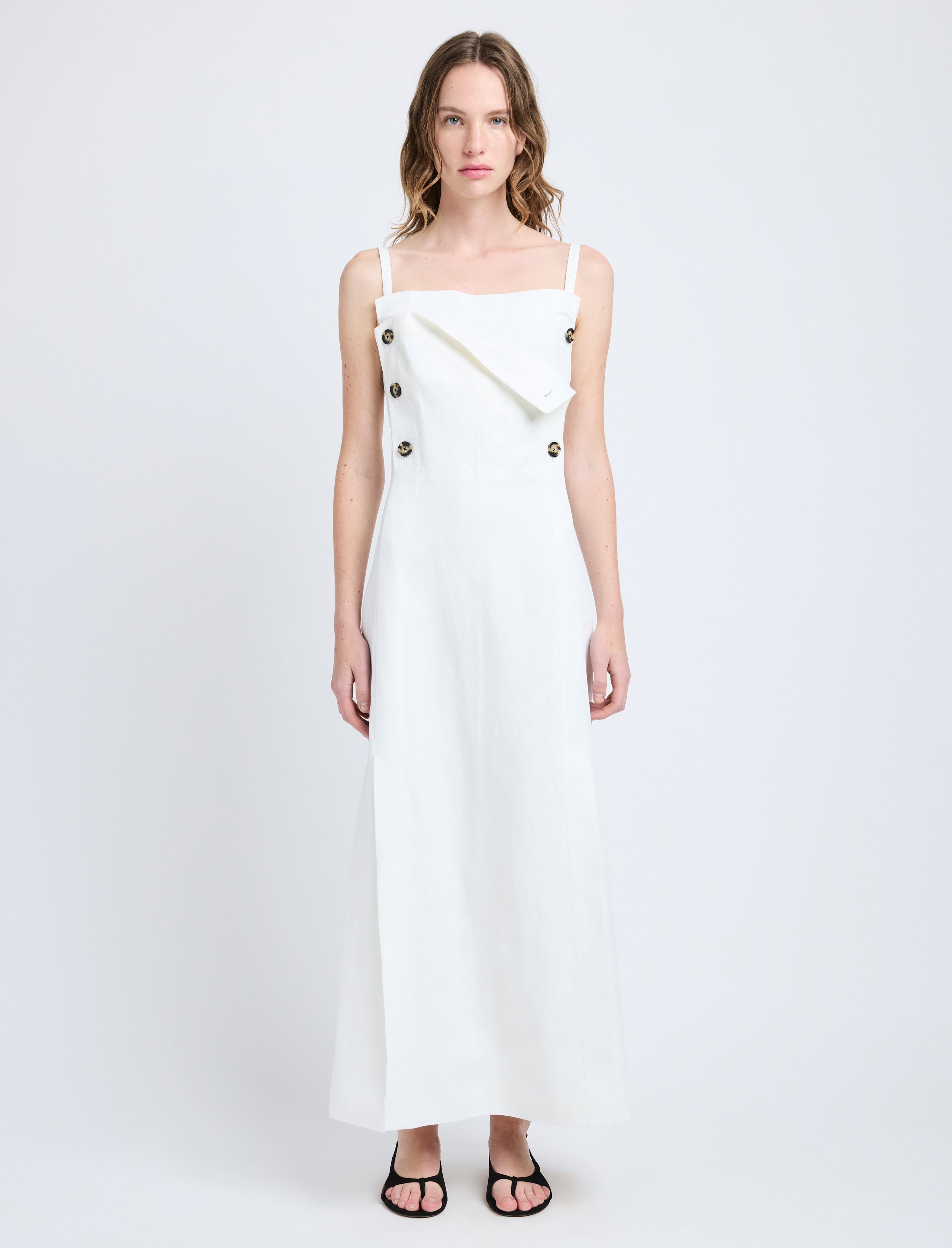 Candice Dress in Linen Viscose - 2
