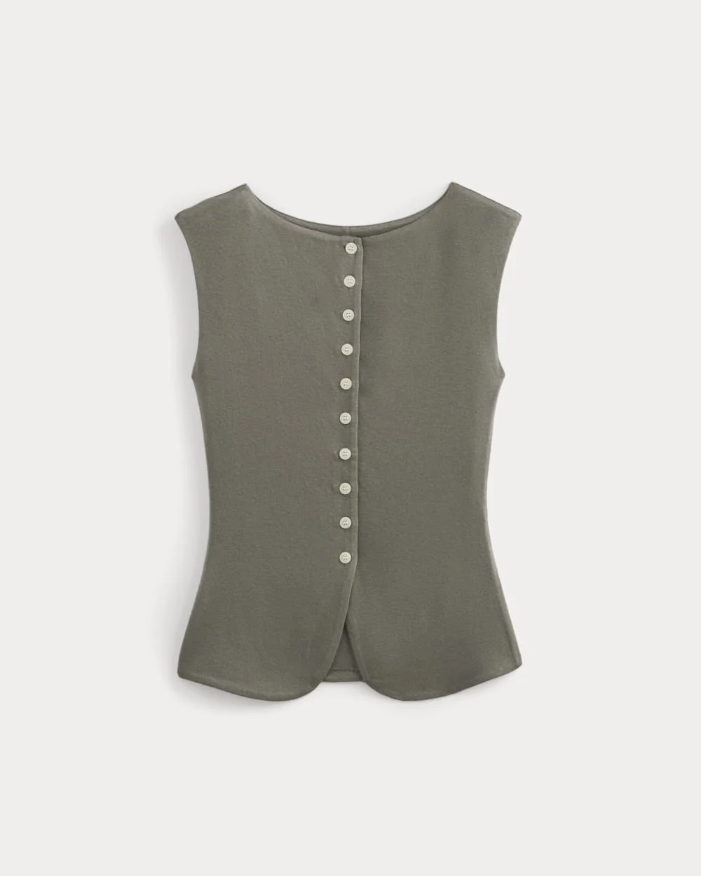 SLEEVELESS BUTTON-UP IN BUTTERLUXE - 1