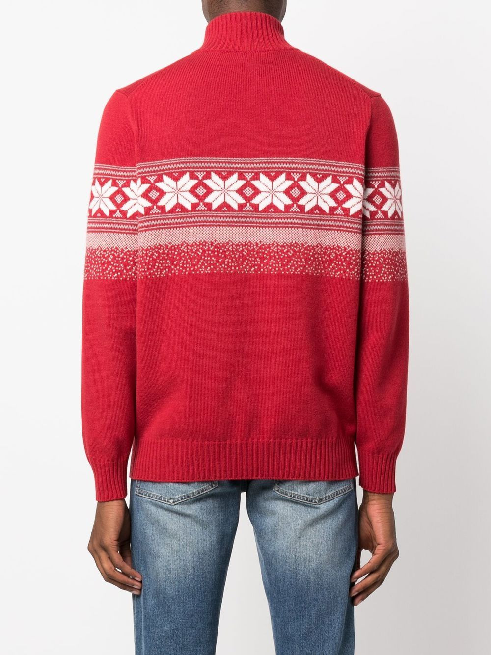 Fair Isle zip-neck jumper - 4