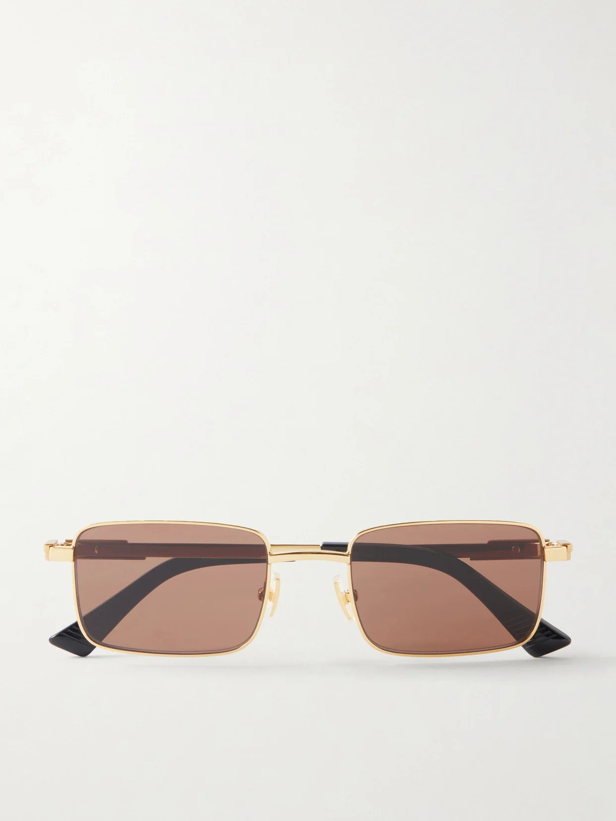 Square-frame Metal Sunglasses - 1