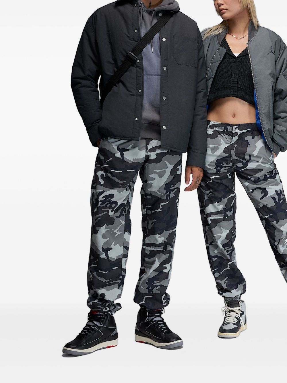 camo-print track pants - 3