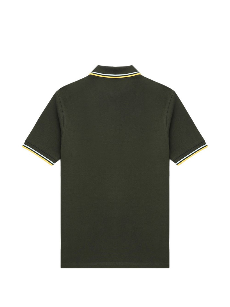 laurel-wreath striped polo shirt 6
