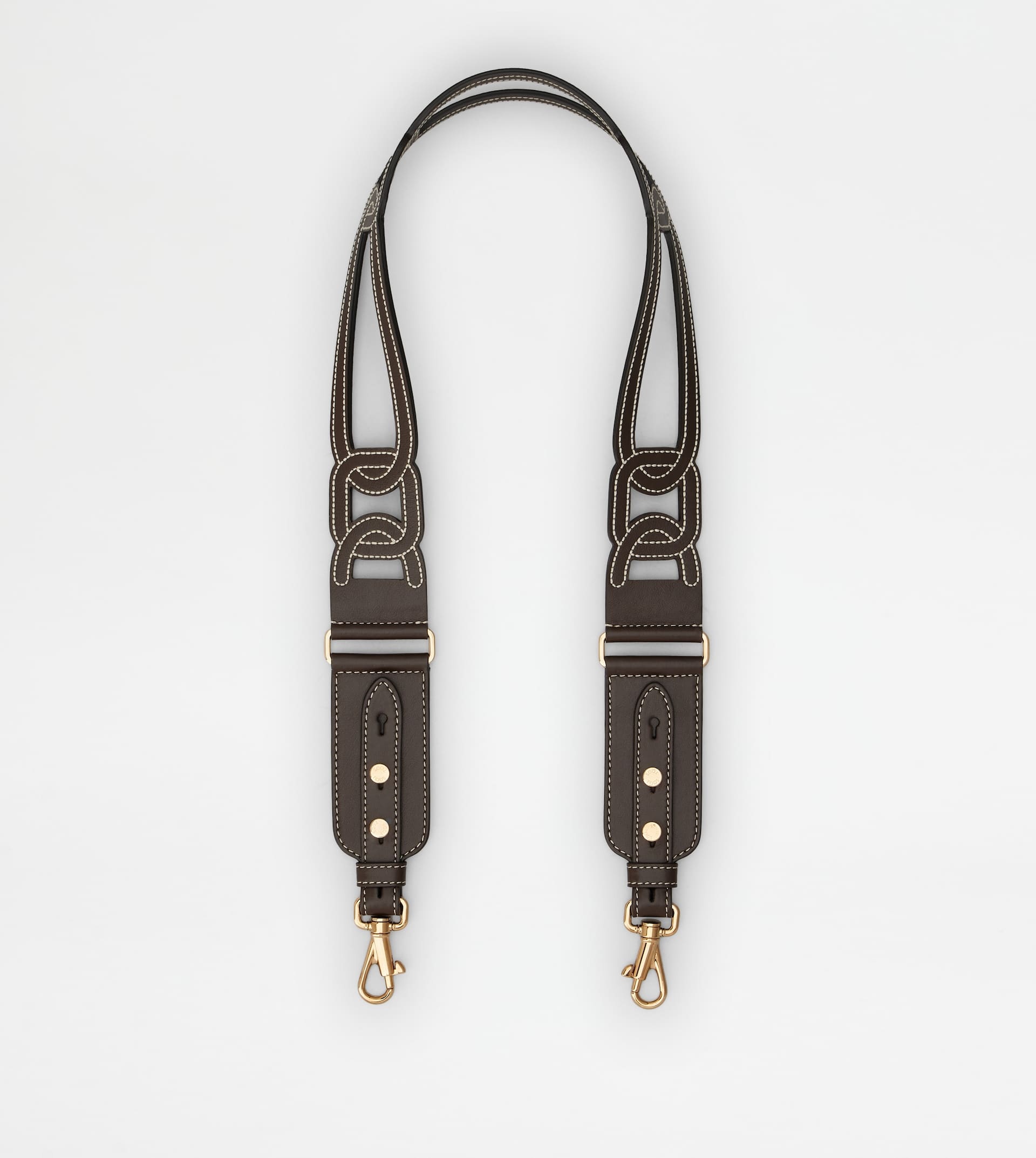 KATE SHOULDER STRAP IN LEATHER - BROWN - 1