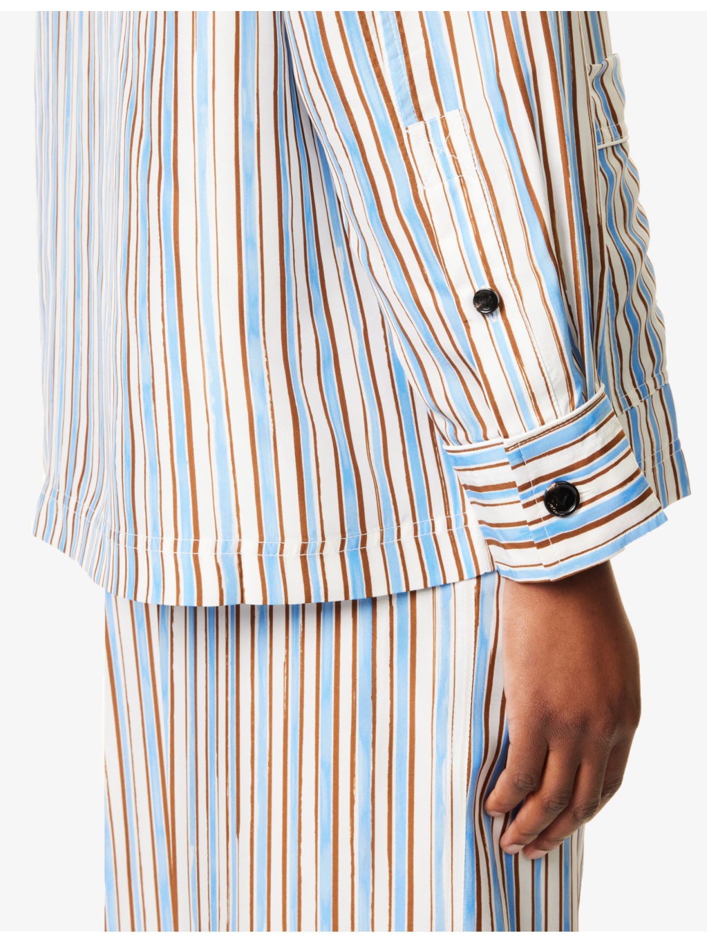 Relaxed-Fit Multi-Stripe Silk Pyjama Set - 7
