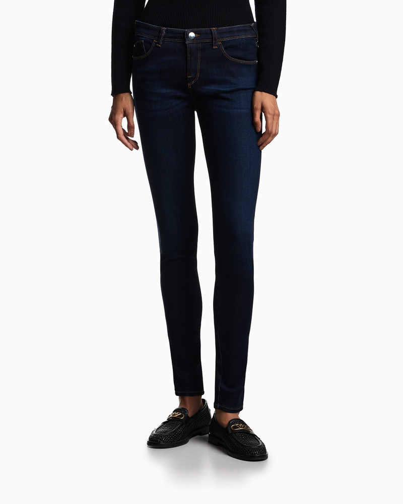 EMPORIO ARMANI J28 Medium-waisted, super skinny-leg Lyocell denim jeans outlook