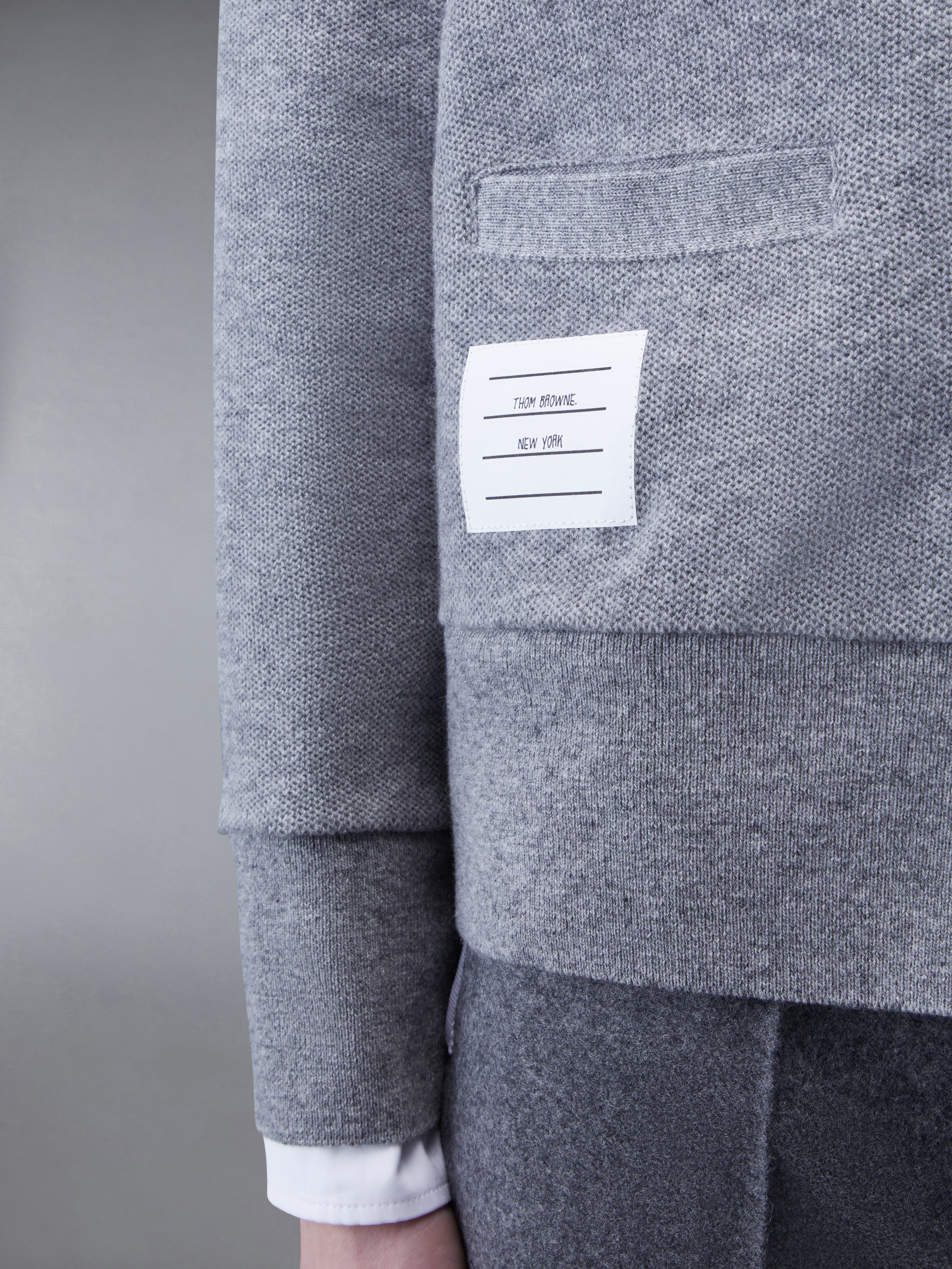 CASHMERE PIQUE 2003 V-NECK CARDIGAN - 5