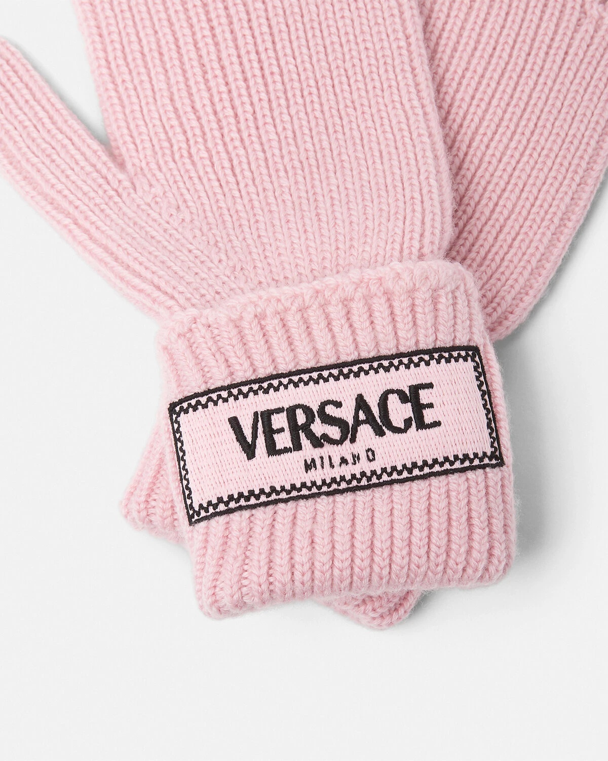 90s Vintage Logo Knit Gloves - 2