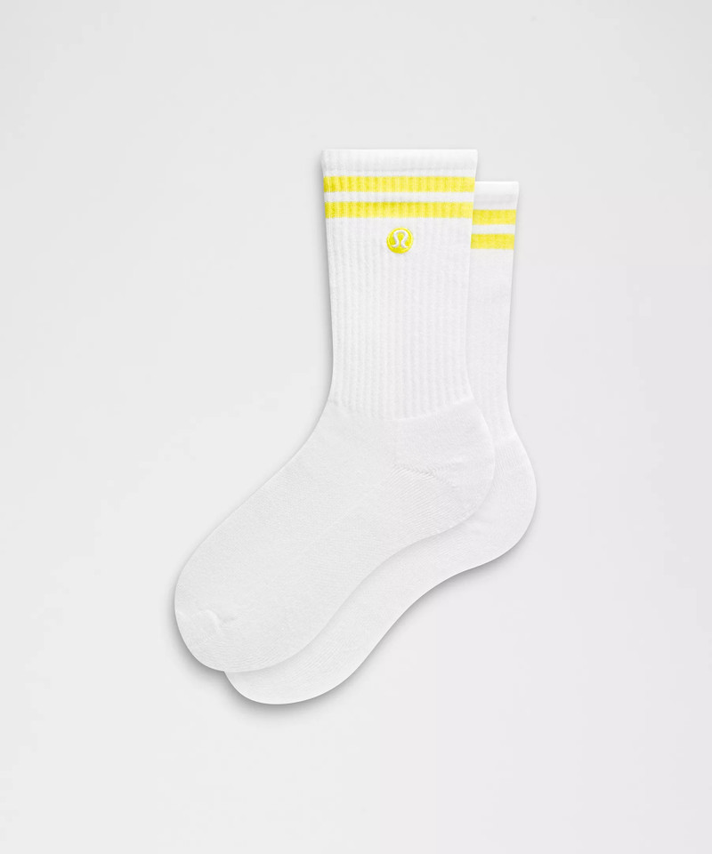 Unisex Daily Essential Crew Socks *Stripe 1