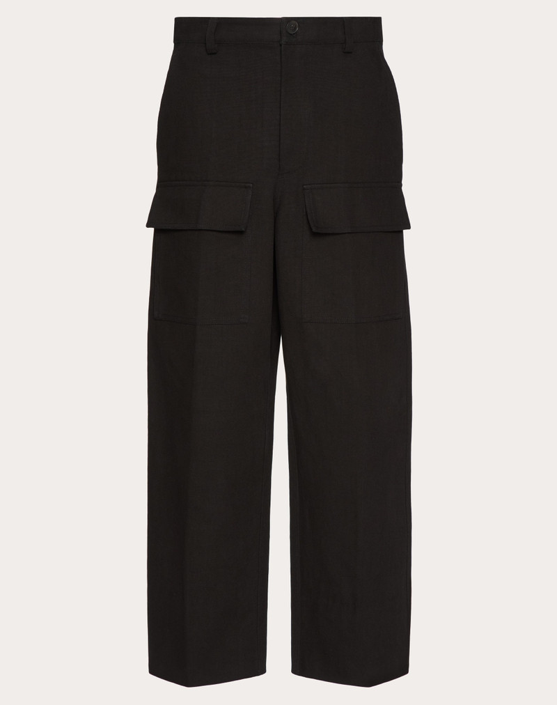 COTTON CANVAS CARGO PANTS 1