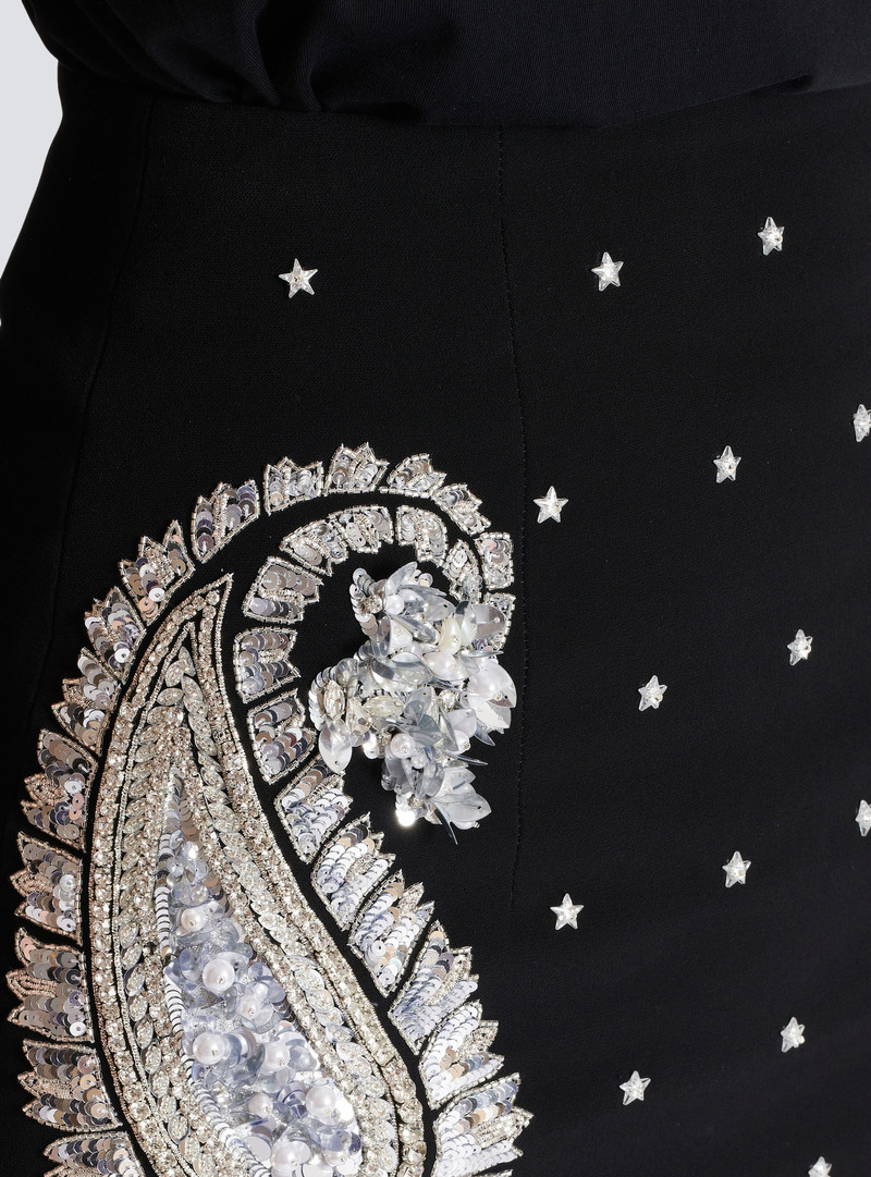 Paisley and stars embroidered skirt 7