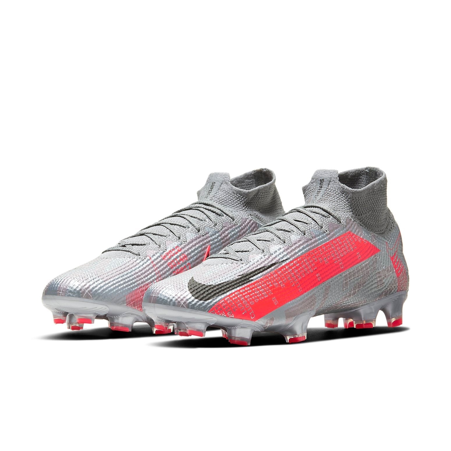 Nike Mercurial Superfly 7 Elite FG 'Metallic Grey Crimson' AQ4174-906 - 4