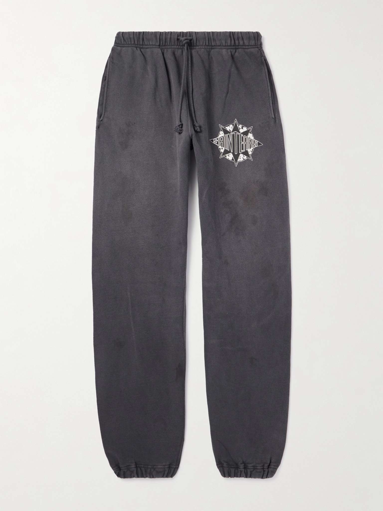 + Denim Tears Logo-Print Cotton-Jersey Sweatpants - 1