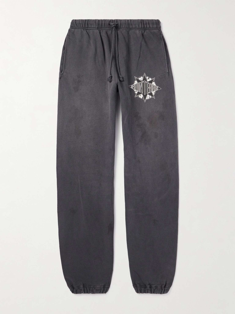 + Denim Tears Logo-Print Cotton-Jersey Sweatpants 1