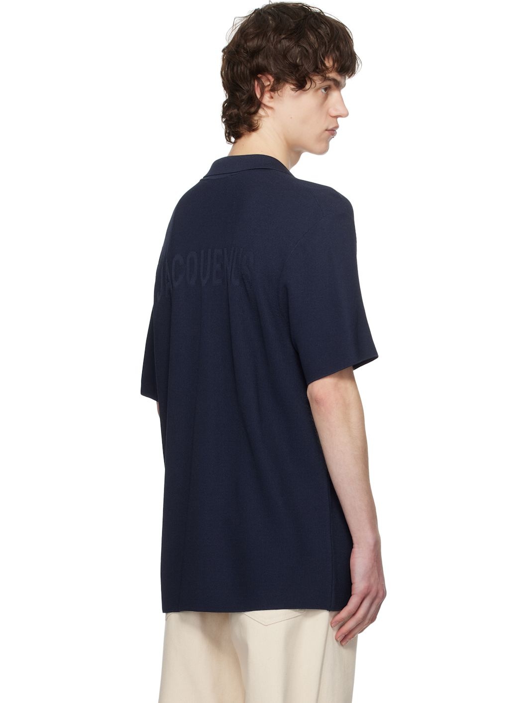 Navy La Croisière 'The knit' Polo - 3