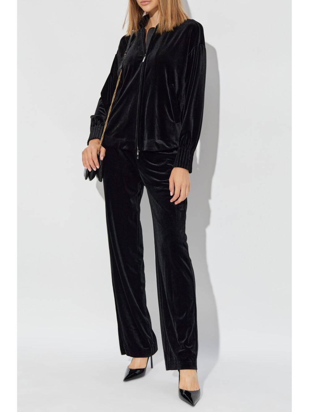 velvet track pants - 2