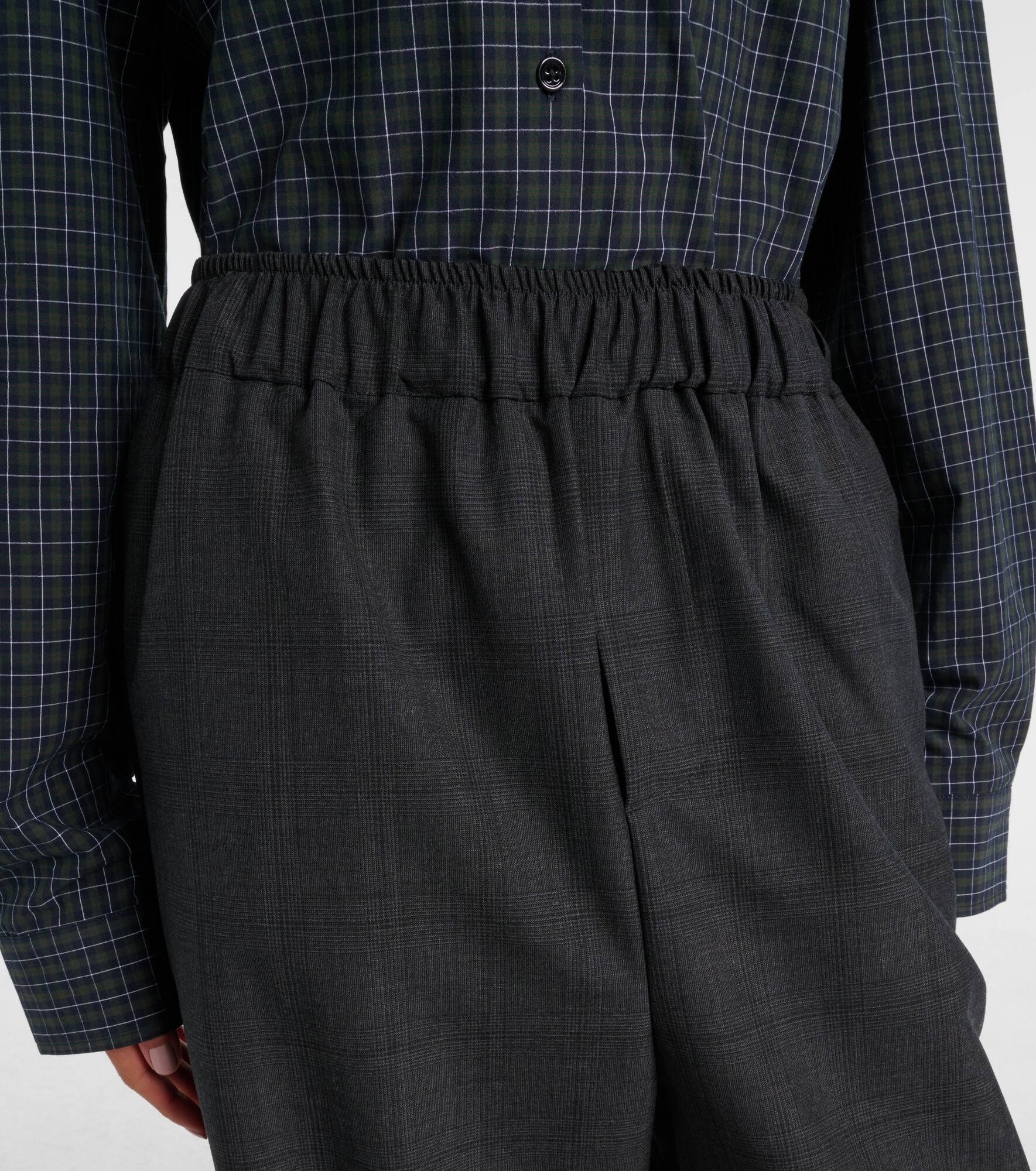 Baxter plaid wide-leg pants - 4