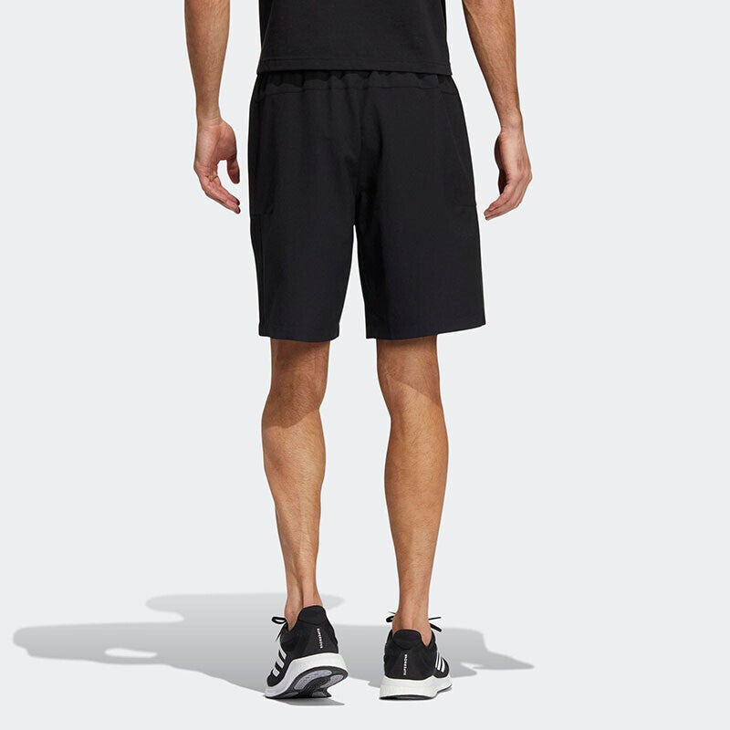 adidas Fi Lib Wvsh Solid Color Micro Mark Logo Athleisure Casual Sports Woven Shorts Black HE7405 - 4