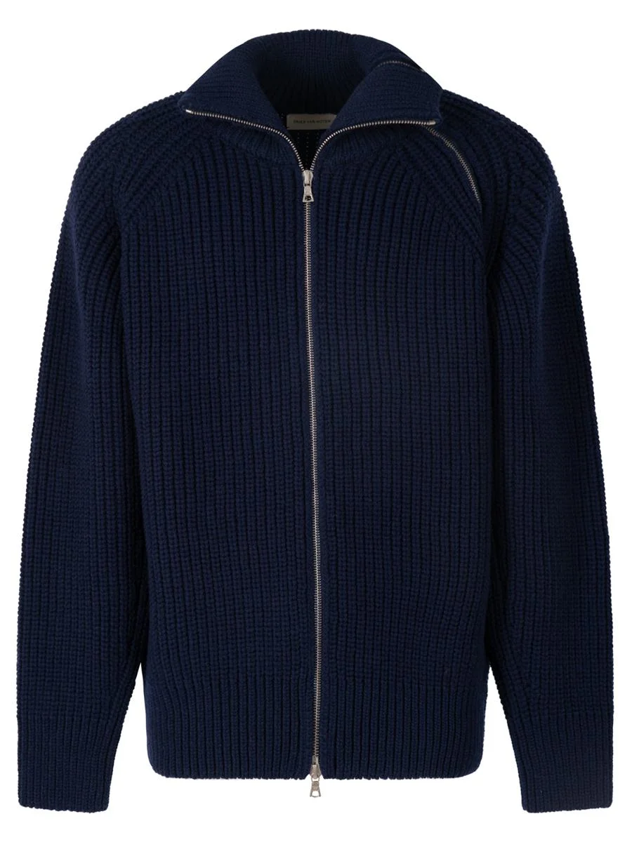 Dries Van Noten Monty Full-Zip High Neck Sweater Clothing - 1