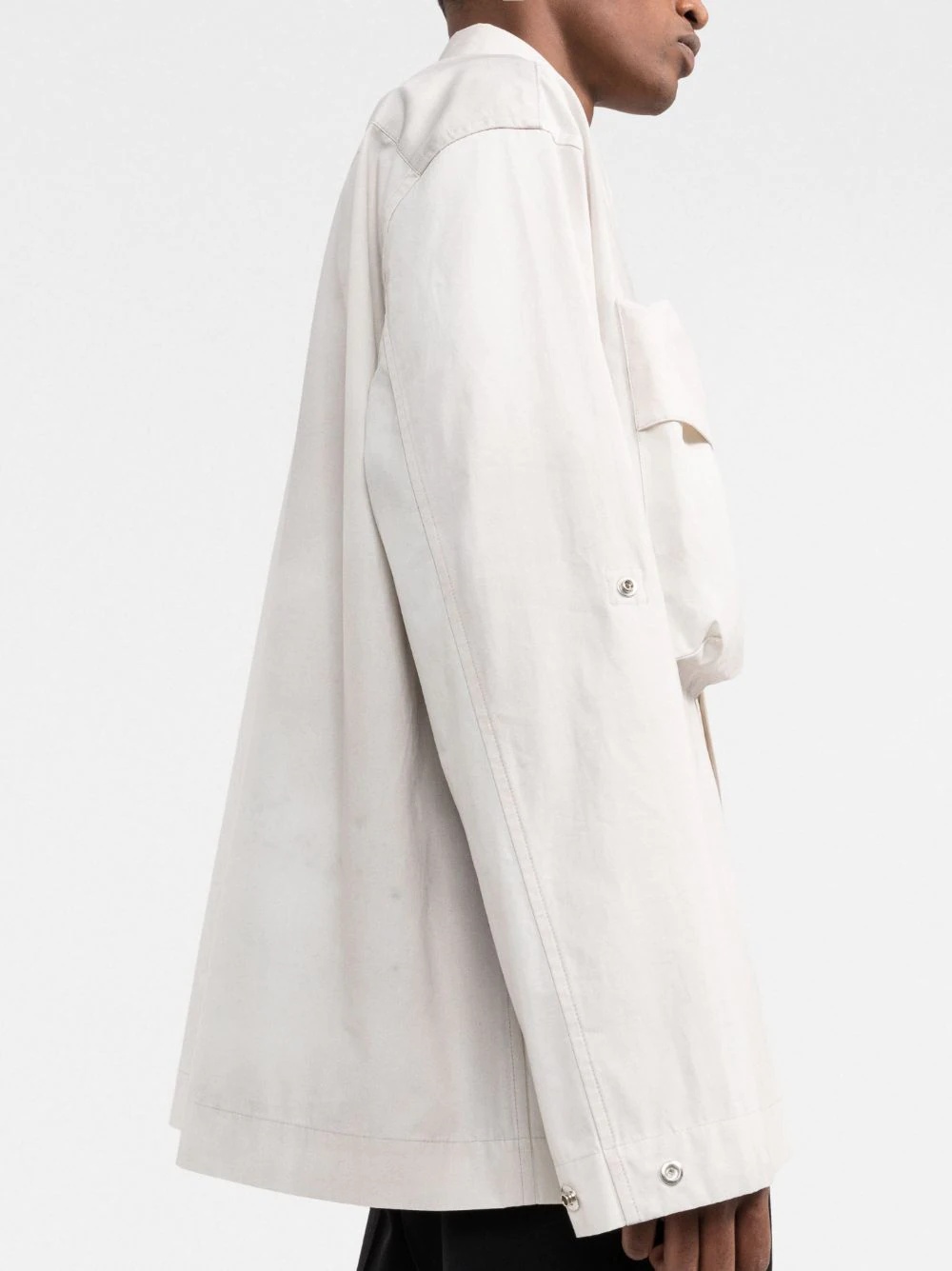 chest pockets buttoned overshirt - 3