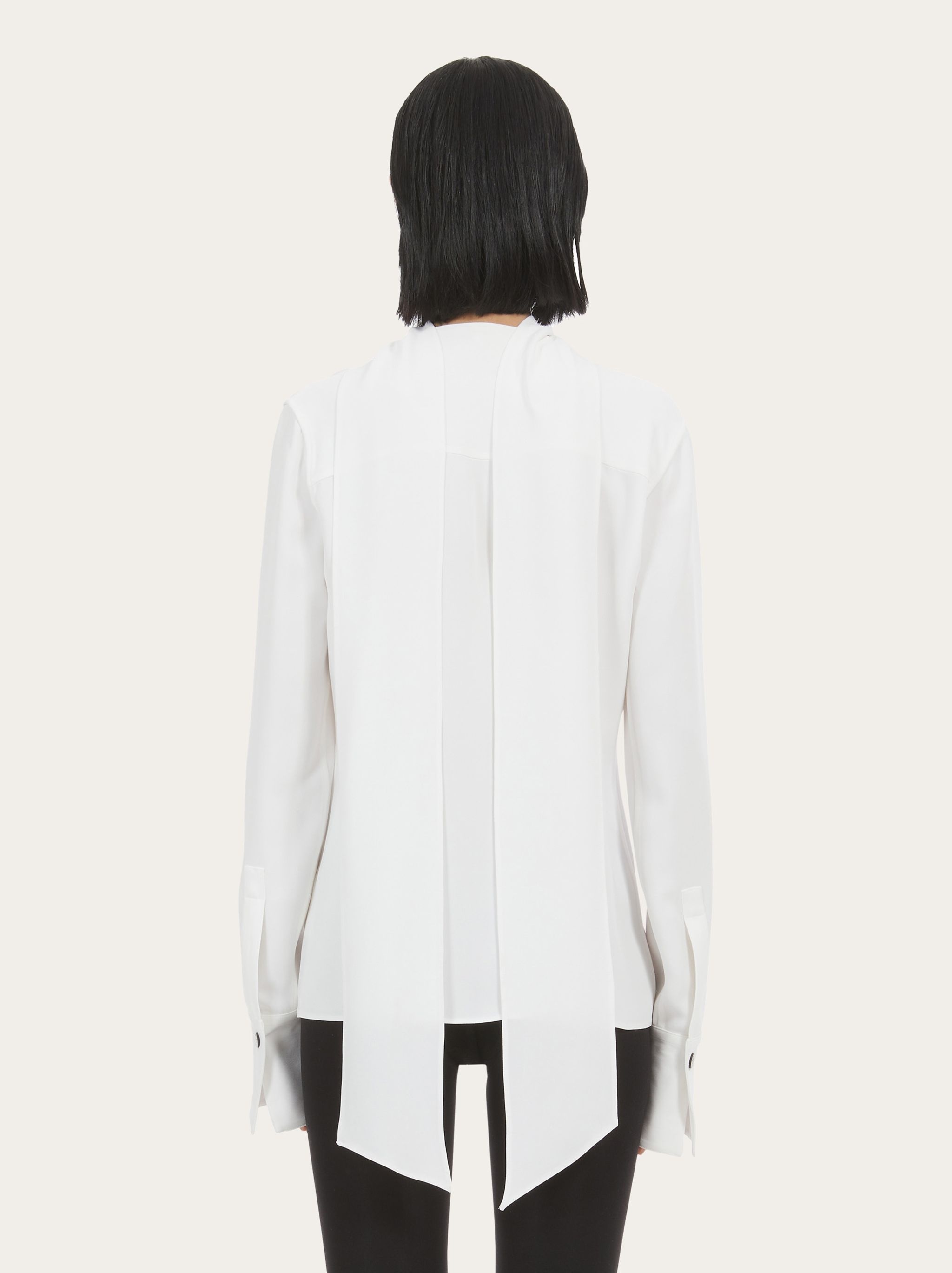 Sash collar shirt - 3