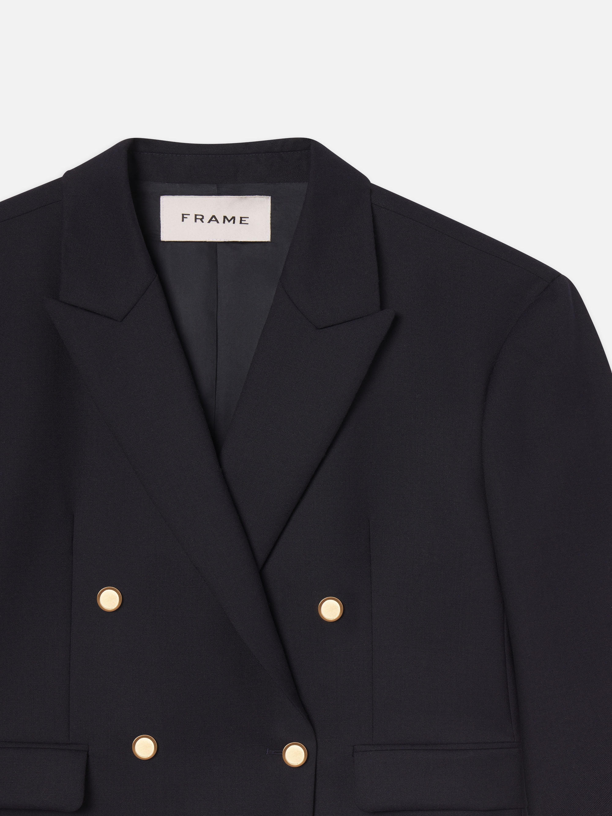 Double Breasted Blazer in Dark Navy - 4