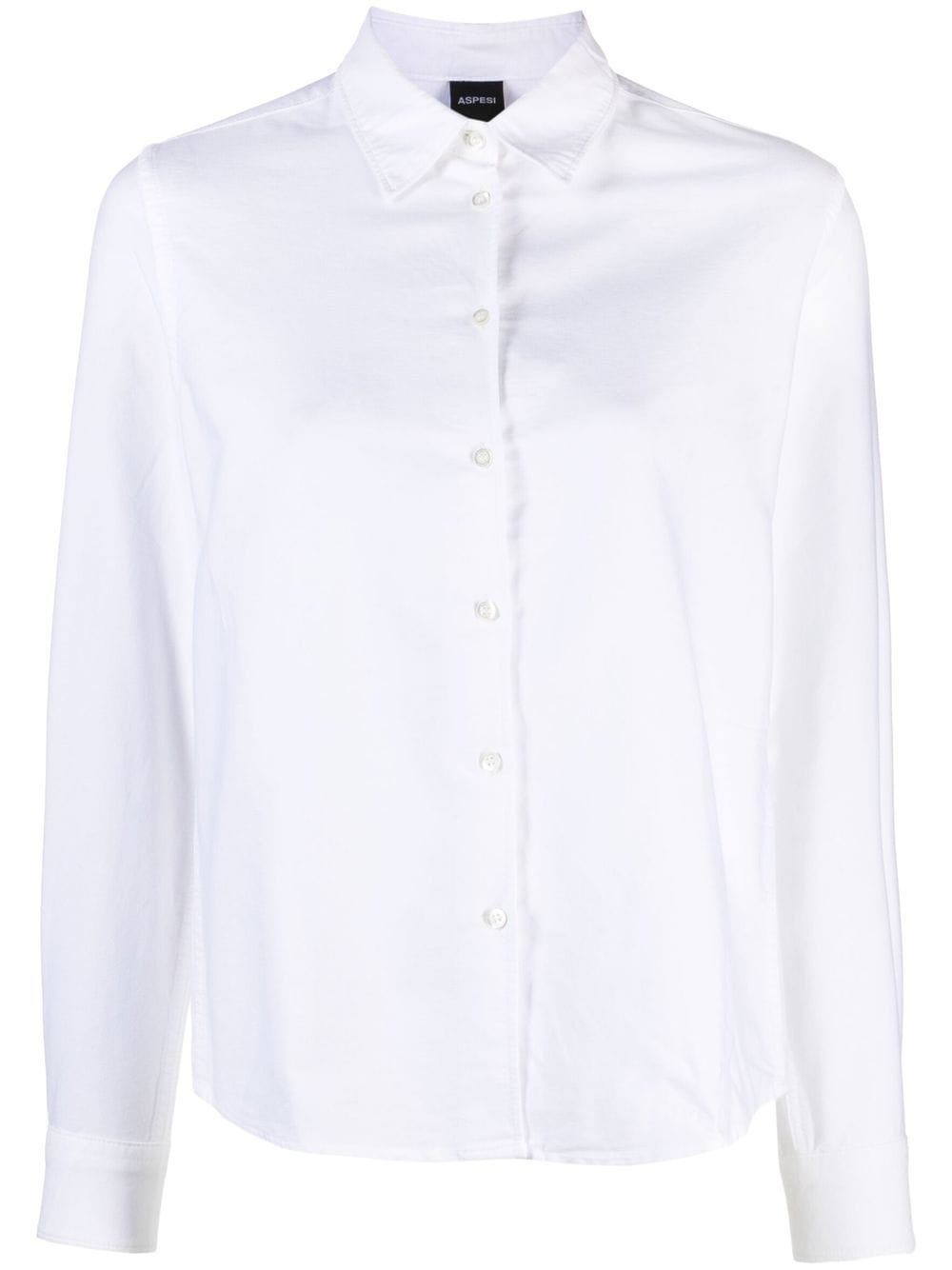 cotton long-sleeved shirt - 1