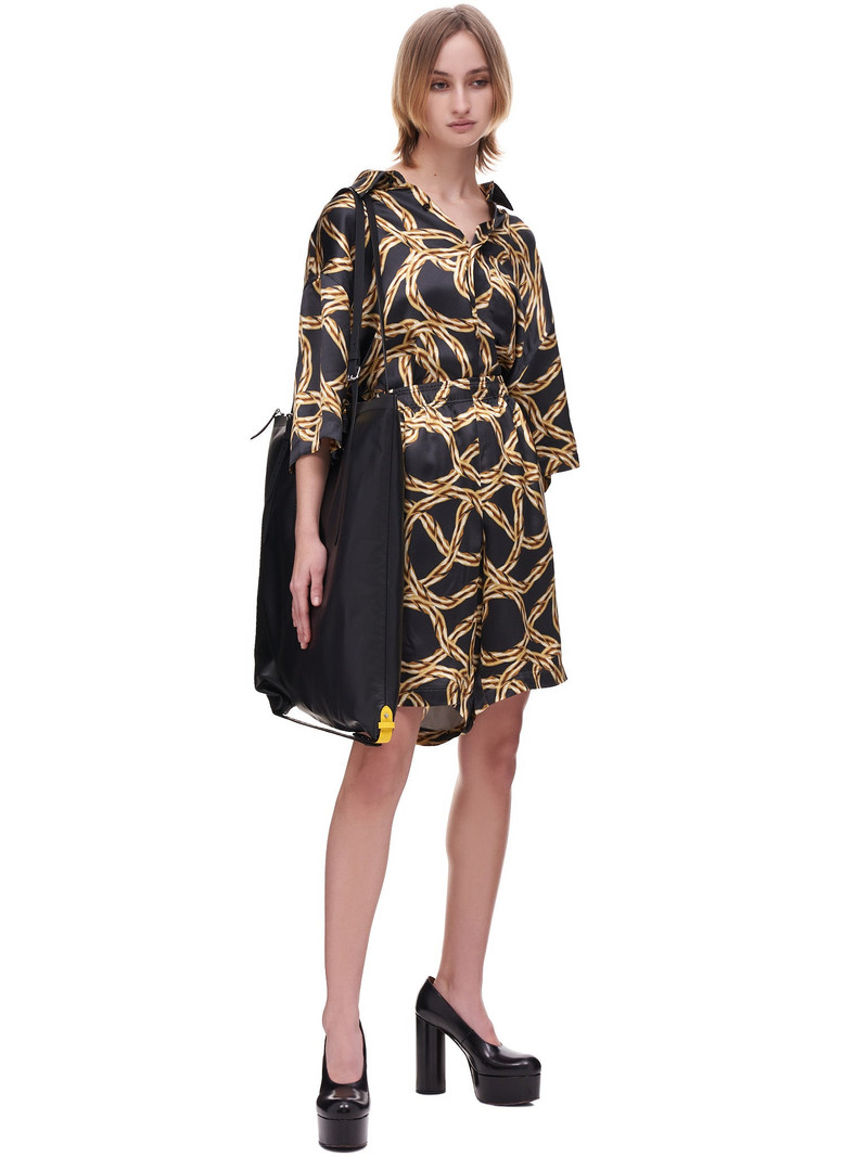 VETEMENTS Gold Chain Fluid Shorts outlook