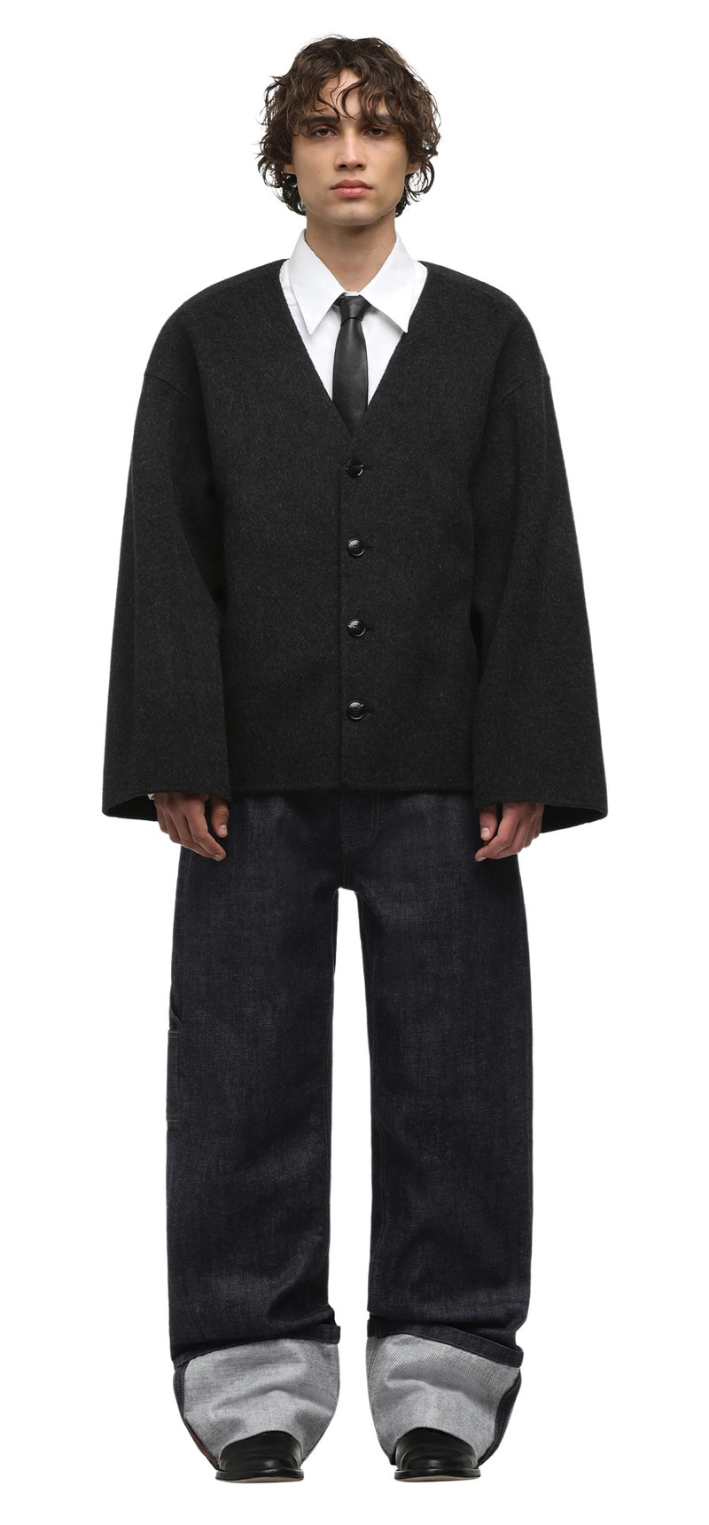 entire studios CUFF JEAN RAW INDIGO outlook