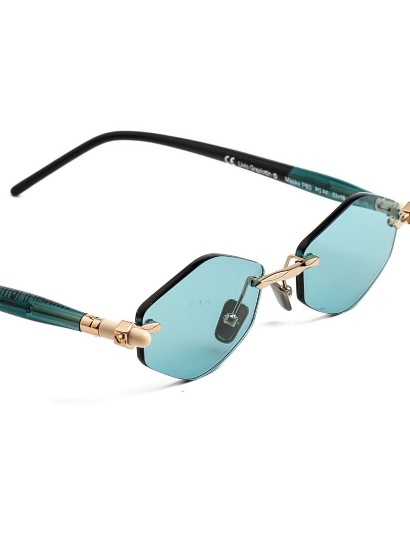 P60 geometric-frame rimless sunglasses 3