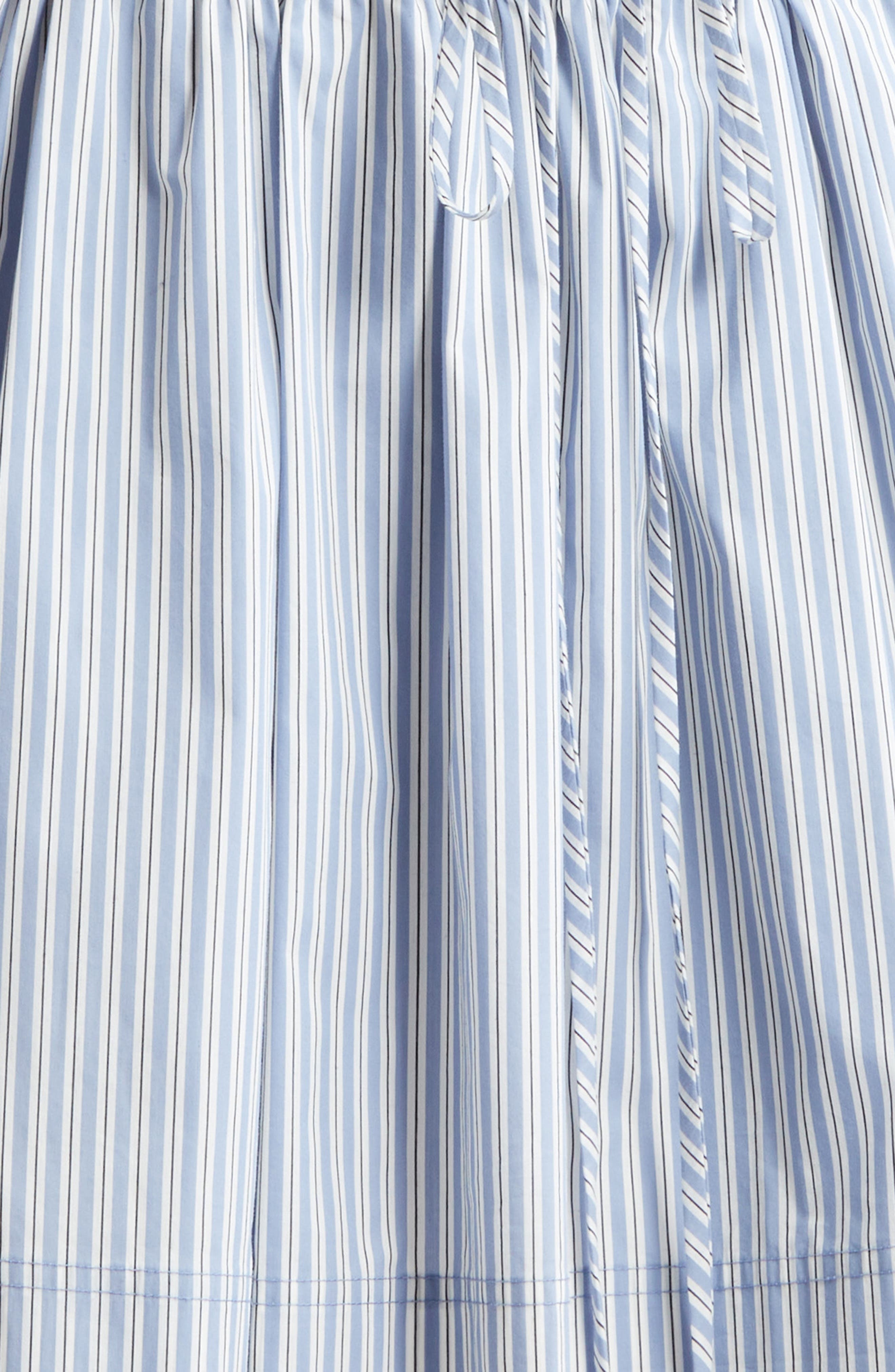 Veronica Beard Susan Stripe Cotton Blend Shirtdress in Blue Multi at Nordstrom - 6