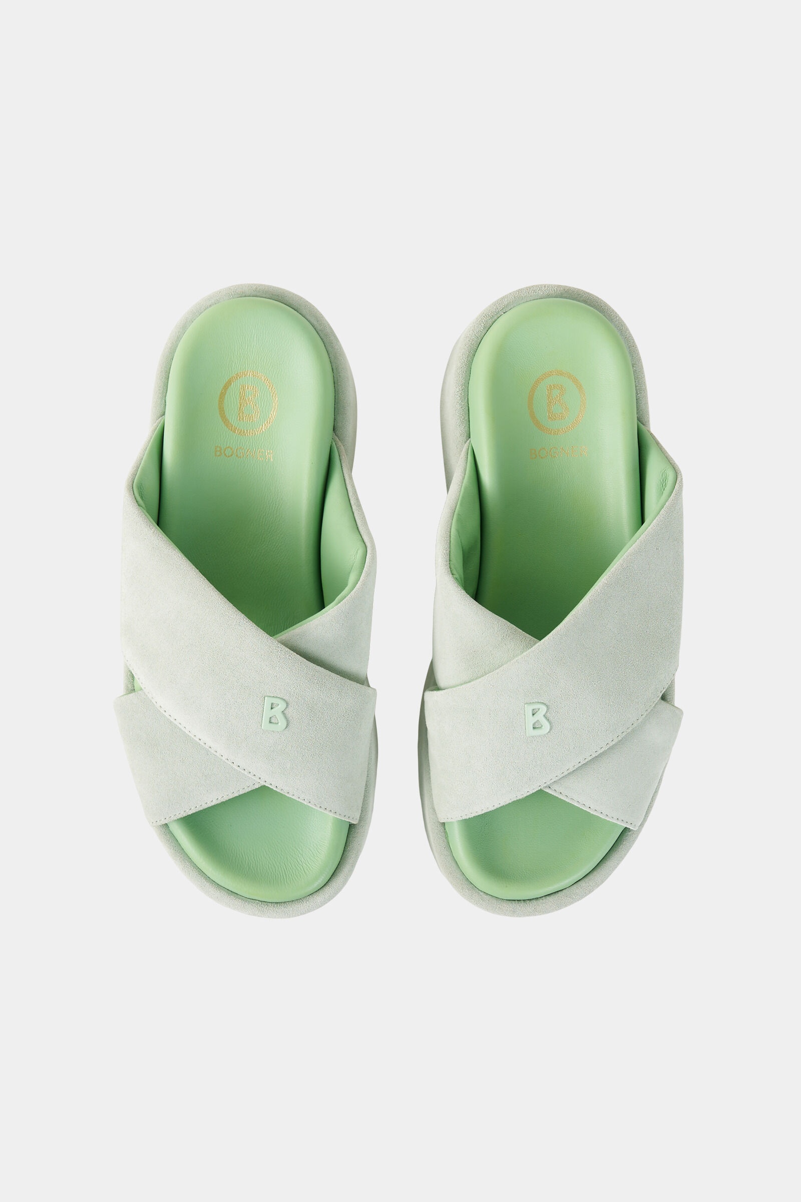 Sorrento platform sandals in Mint - 6