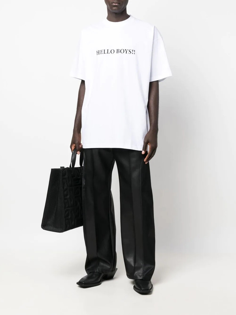VETEMENTS logo-print T-shirt outlook