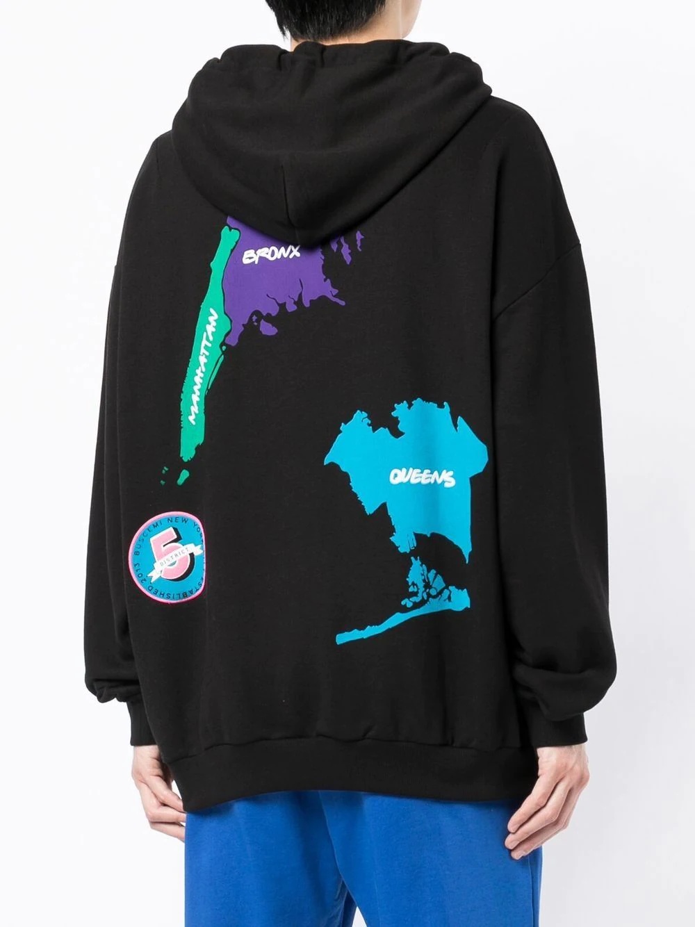 graphic-print cotton hoodie - 4