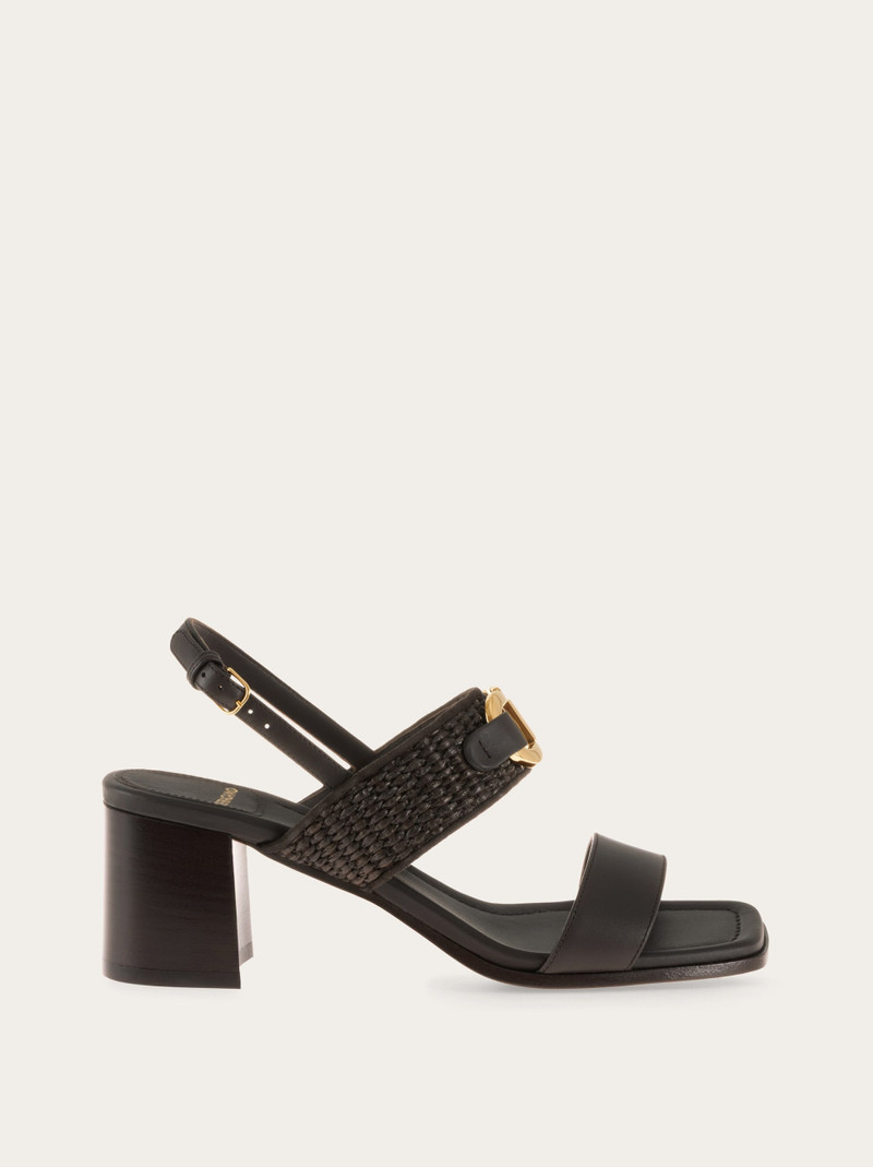 Gancini buckle sandal 1