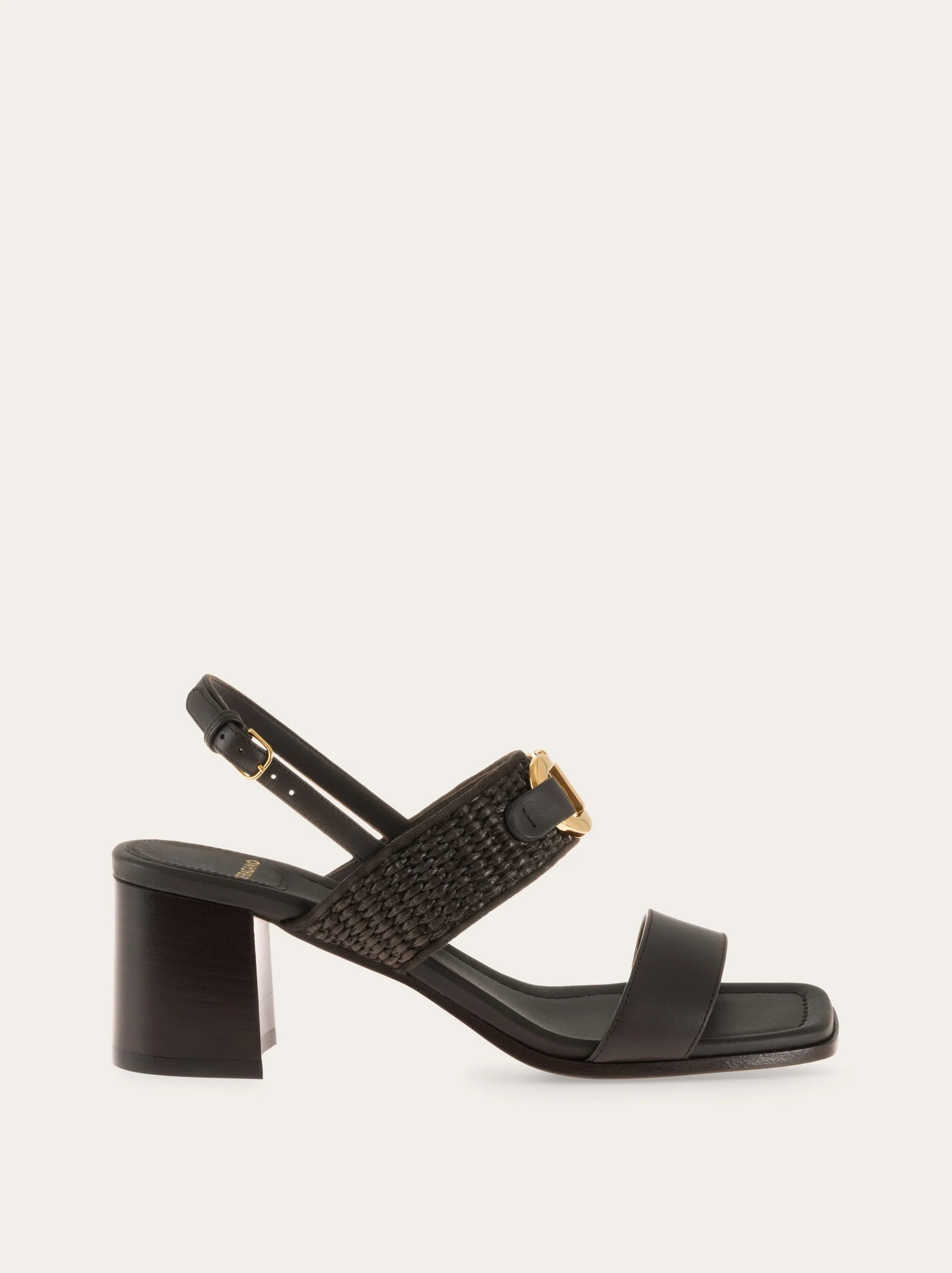 Gancini buckle sandal - 1