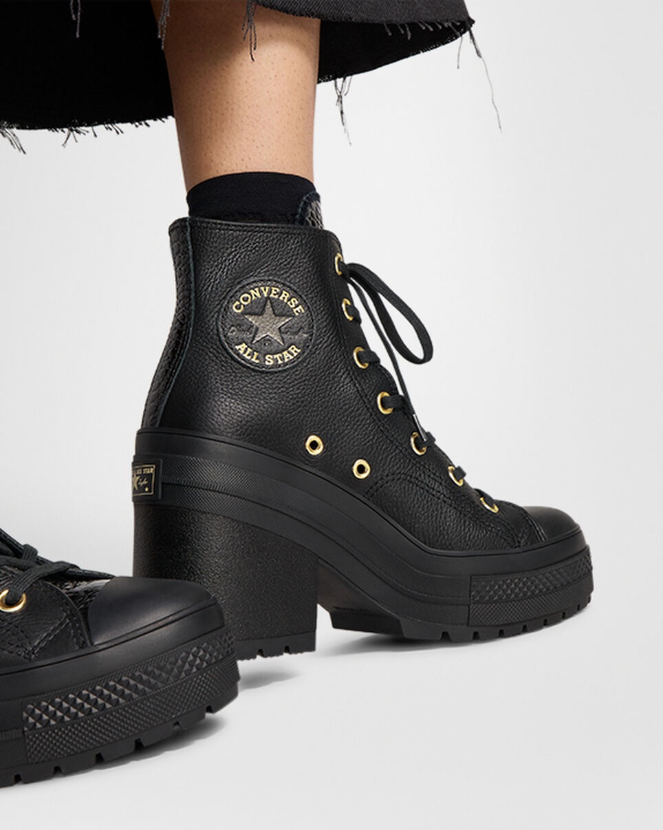 Converse Chuck 70 De Luxe Heel Platform Leather | REVERSIBLE