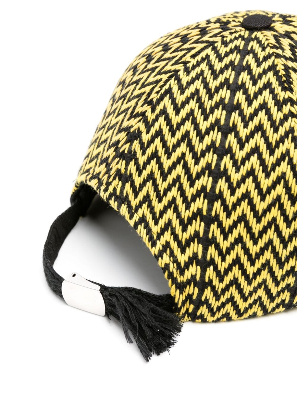 logo-embroidered chevron-woven cap - 2