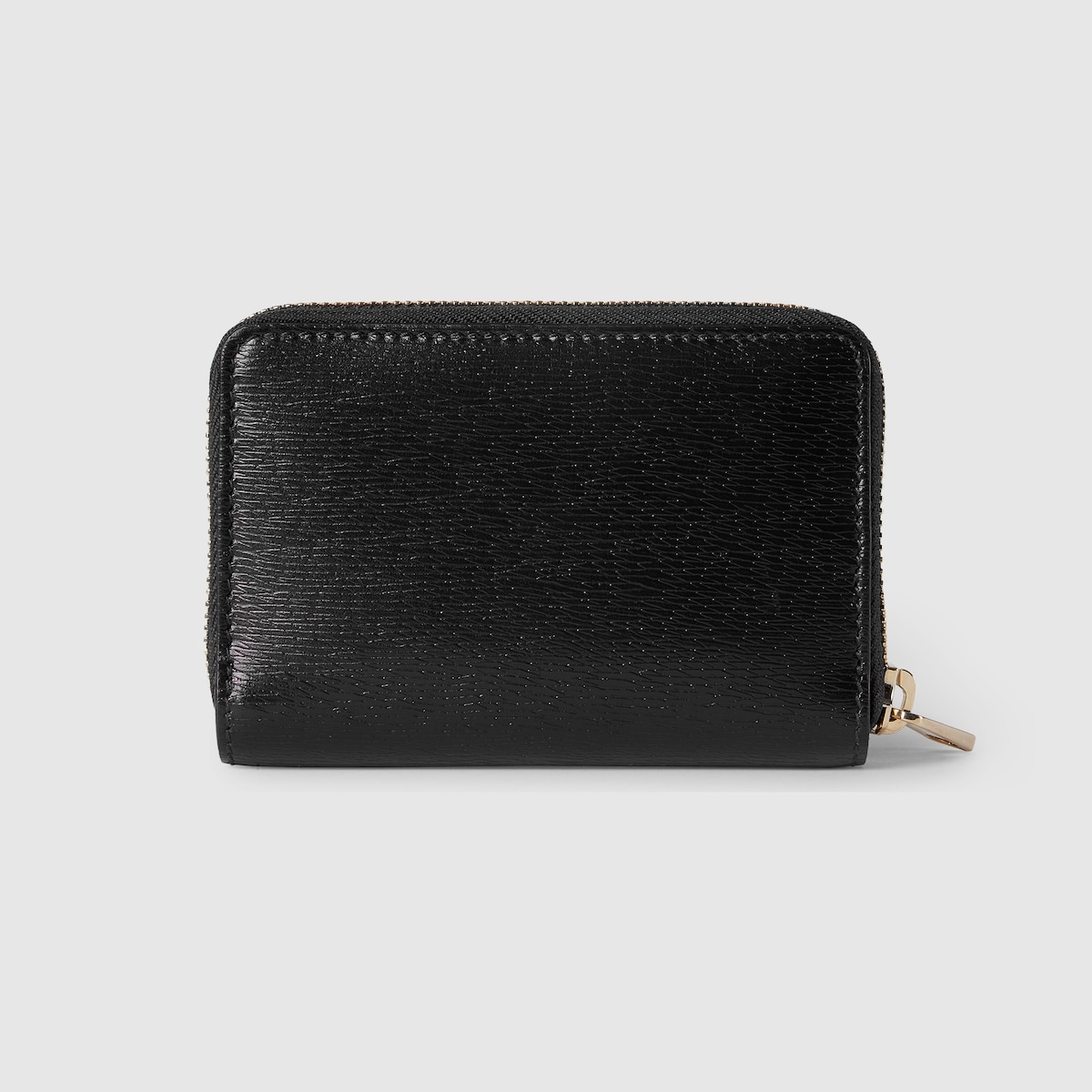 Zip card case with Gucci script - 4