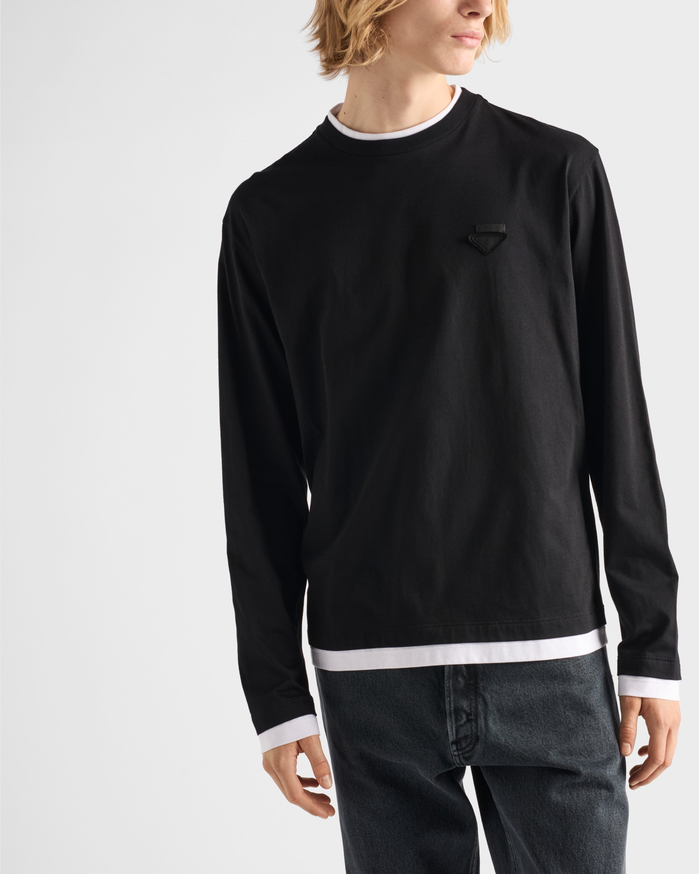 Long-sleeved cotton T-shirt - 3