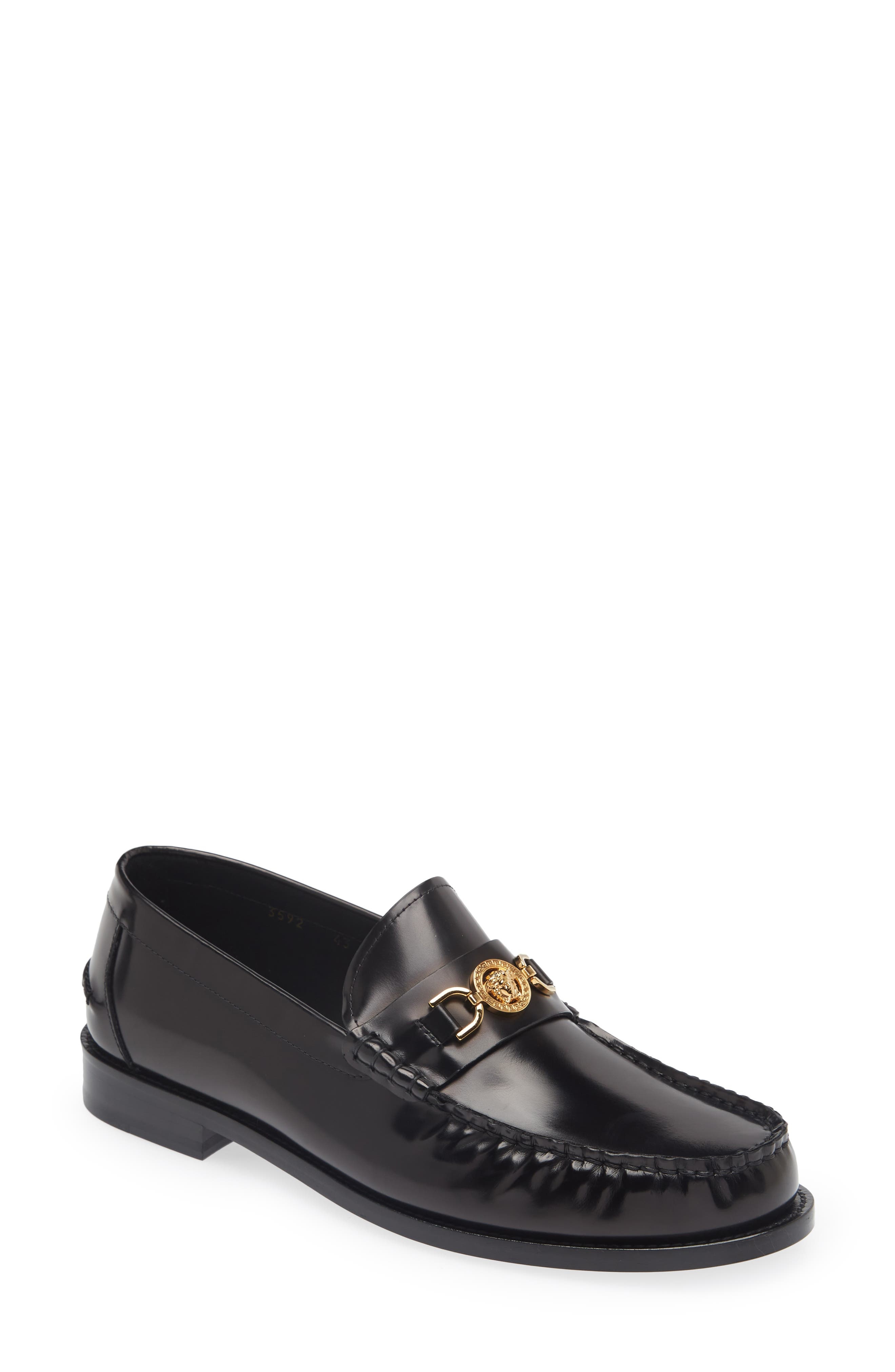 Medusa '95 Loafer in 1B00V-Black- Gold - 1