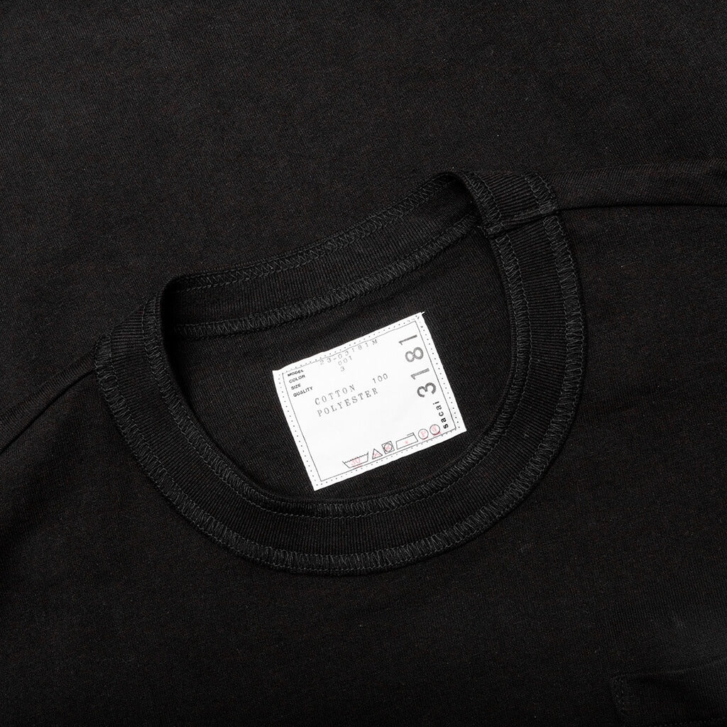 COTTON JERSEY T-SHIRT - BLACK - 3