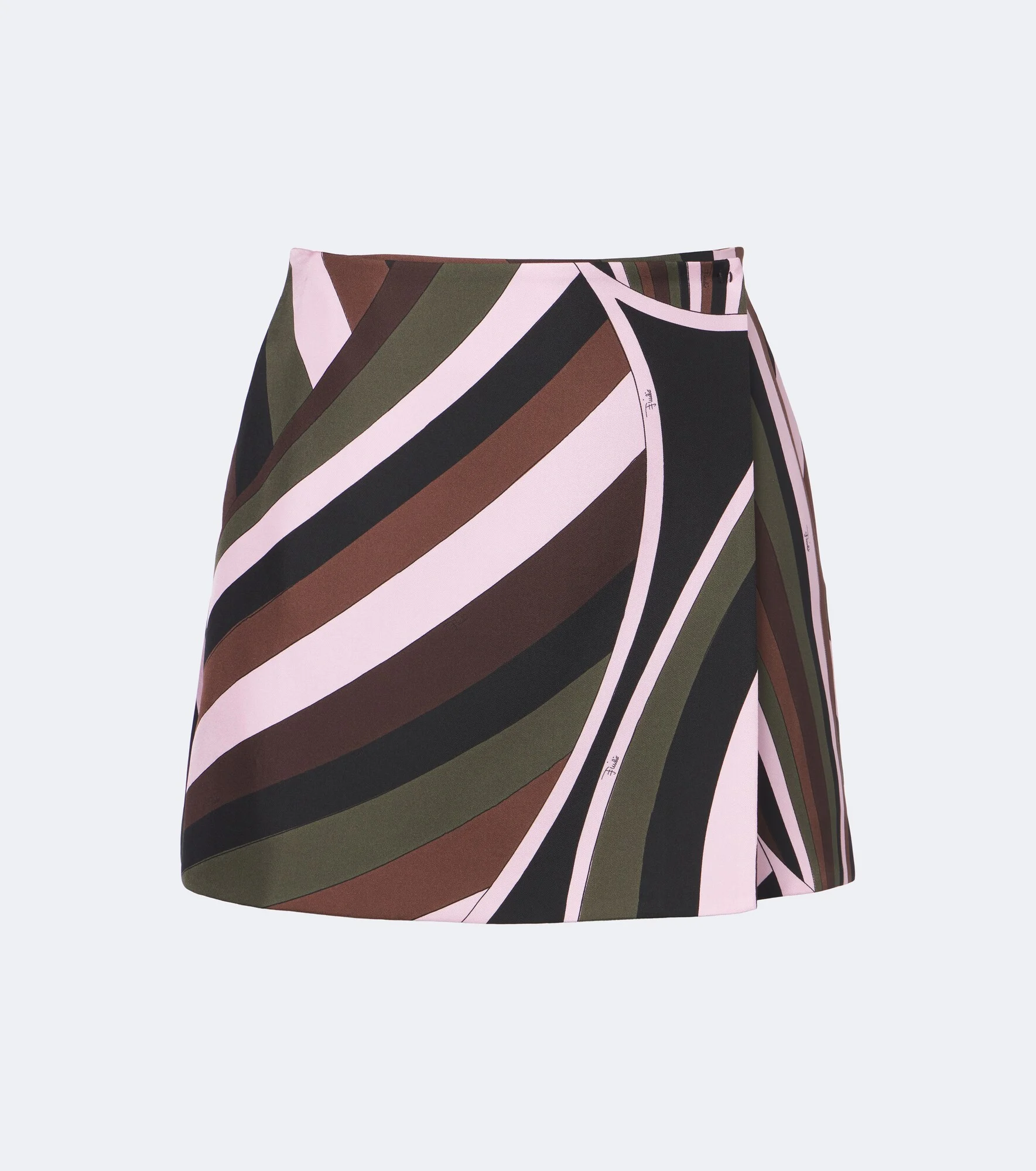 Iride silk twill wrap skirt - 1