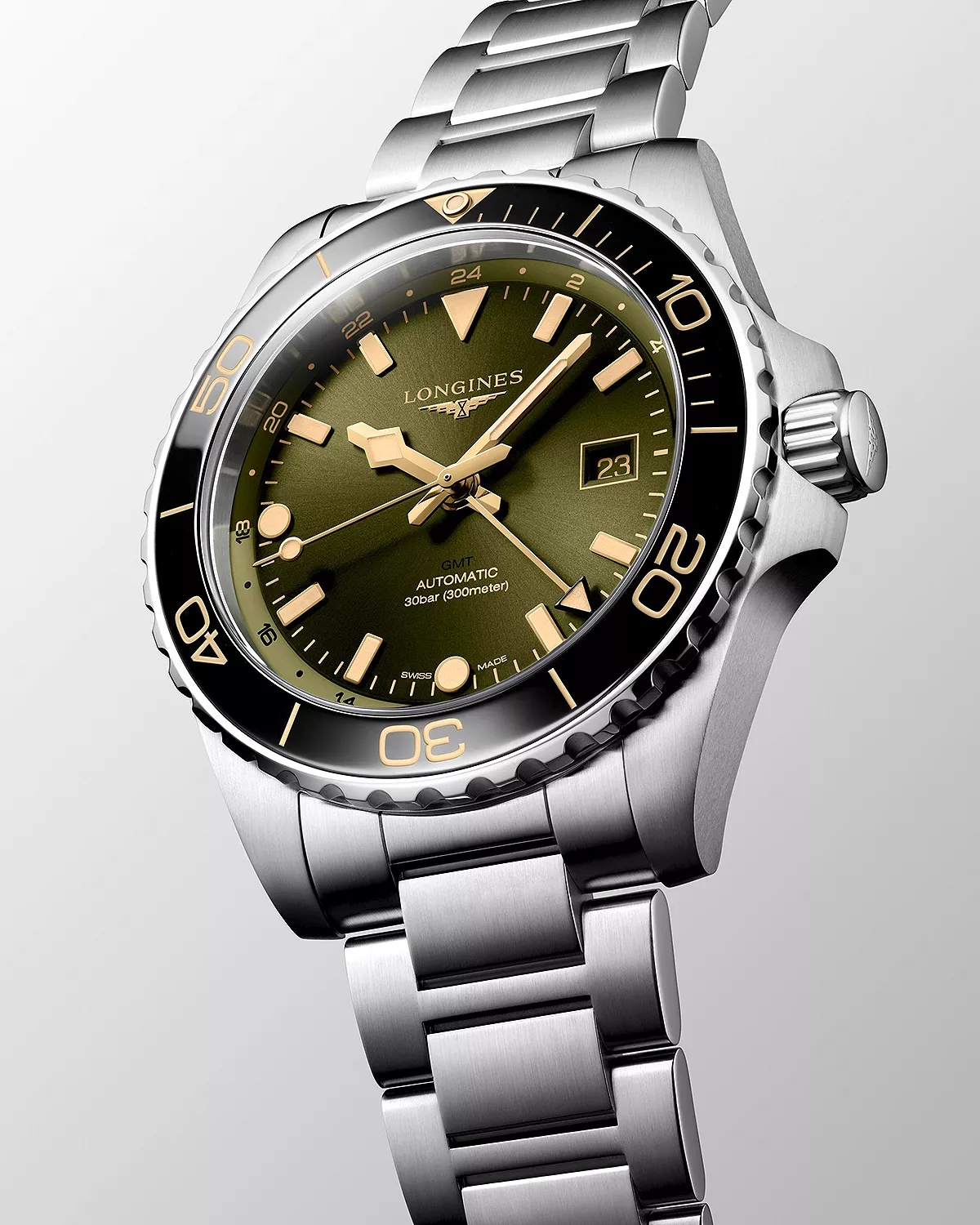 HydroConquest GMT Watch, 43mm - 2