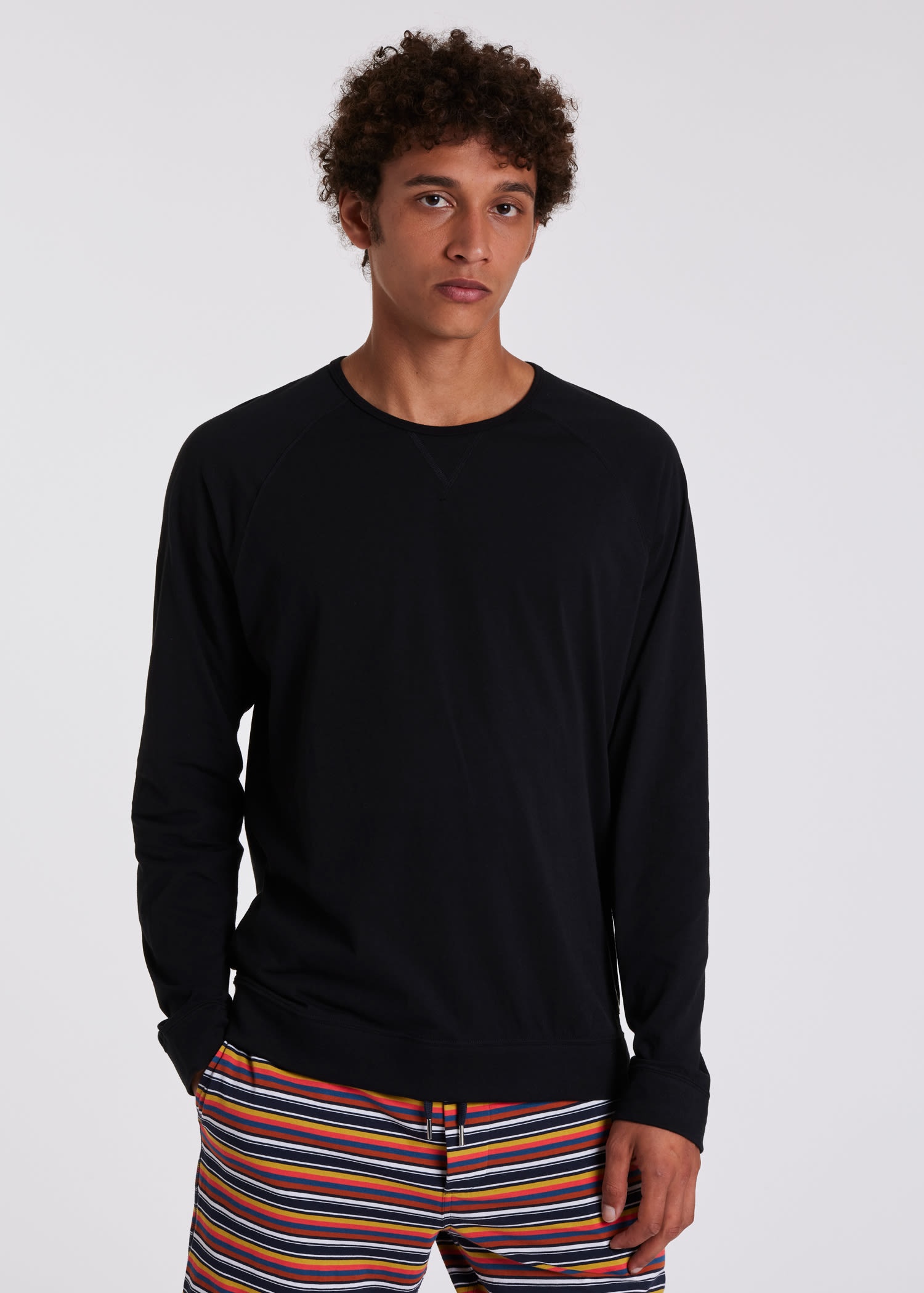 Jersey Cotton Long-Sleeve Lounge Top - 7