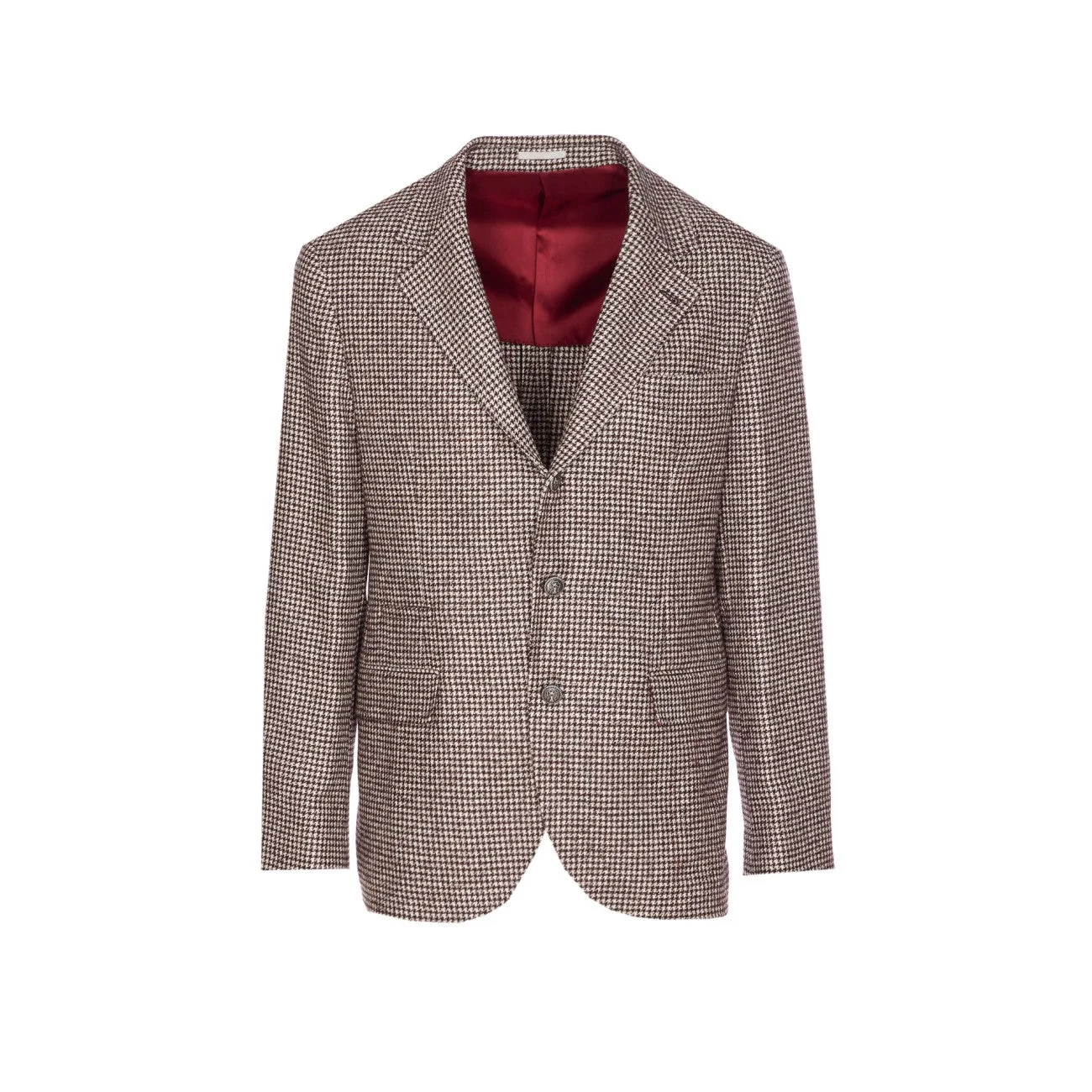 Brunello Cucinelli Men Deconstructed Houndstooth Jacket - 1