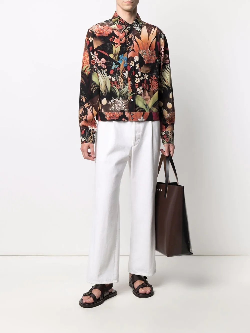 floral-print long-sleeve shirt - 2