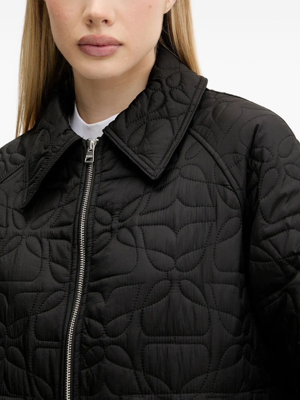 floral-quilted jacket - 4