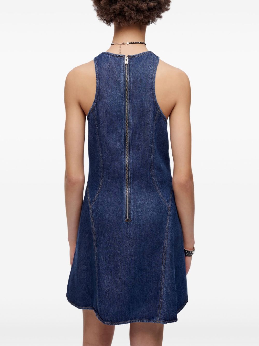 zip-back lyocell dress - 4