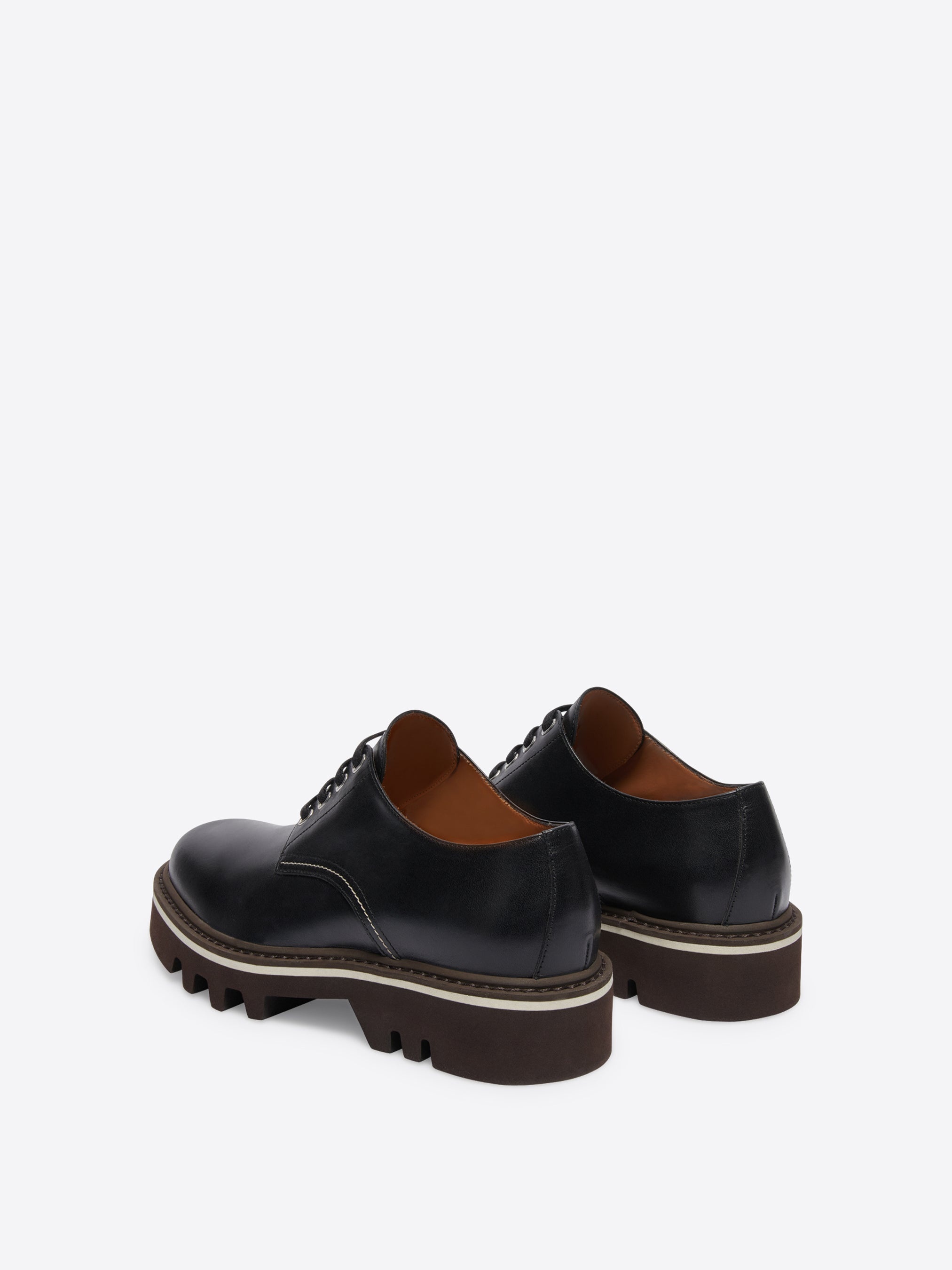 LEATHER DERBY SHOES - 4